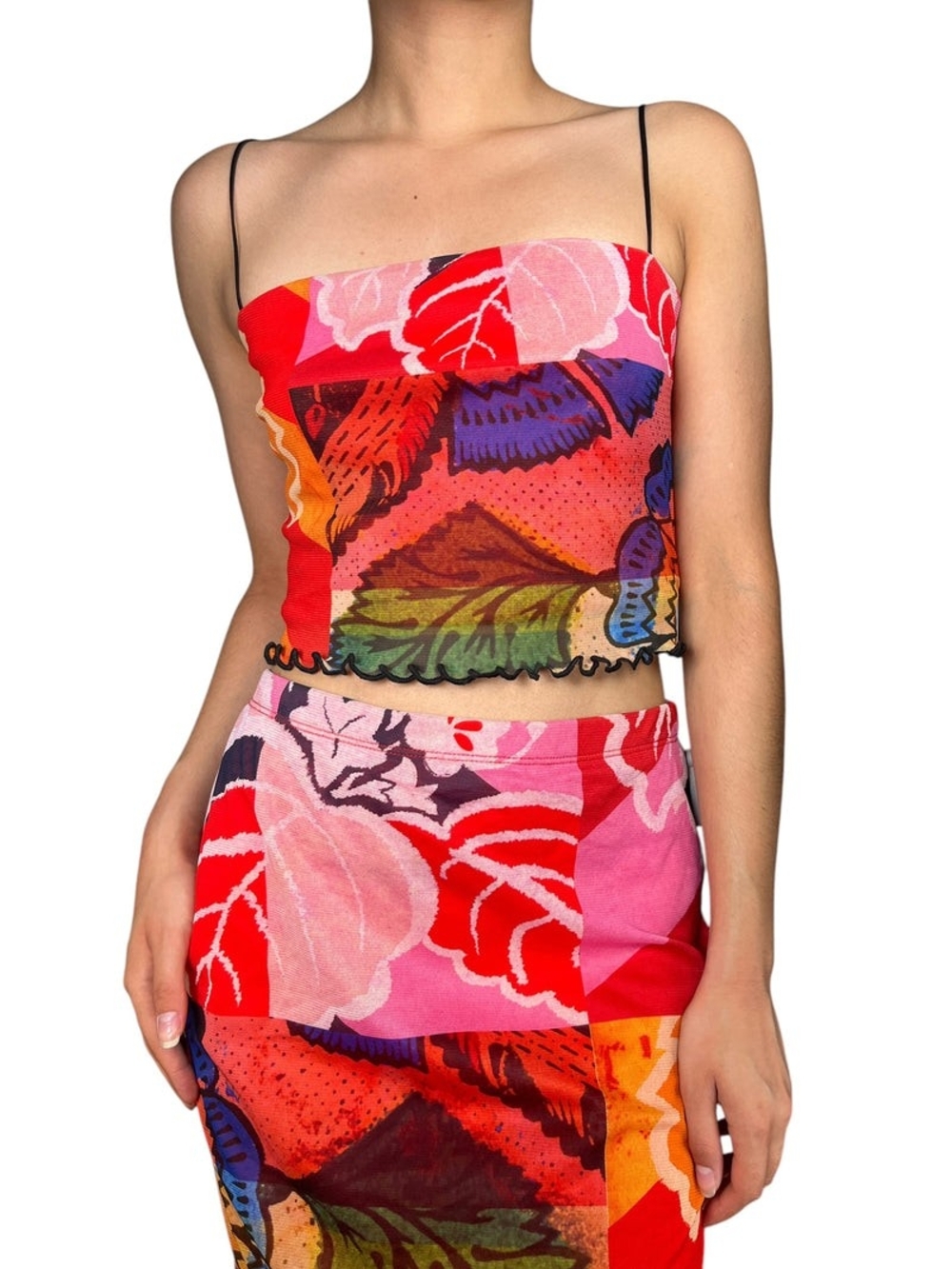 Christian Lacroix x Desigual Multicolor Crop Top